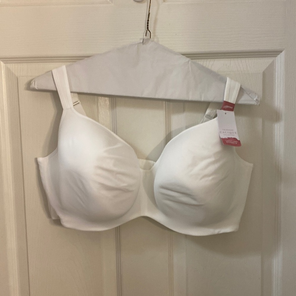 NWT 46DDD Cacique Balconette Bra in White